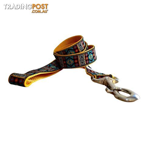 Tribal Dog Lead / Leash - Hand Made by The Bark Side - TBSLDTRIBLK251.8 - photo 3 of 8