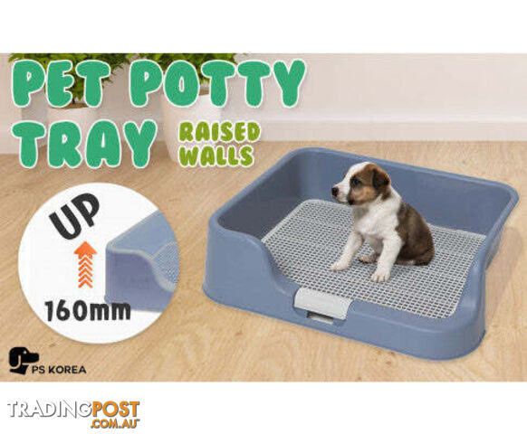 PS KOREA Dog Potty Tray Training Toilet with Raised Walls - V274-PET-POTT1-PK