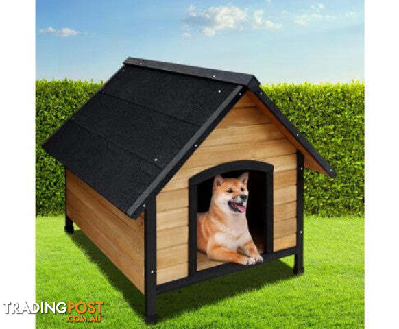 i.Pet Dog Kennel House Extra Large Outdoor Wooden Pet House Puppy XL - PET-GT-DH6-L