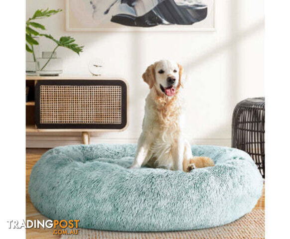 Pet Bed Dog Cat Calming Bed Sleeping Comfy Washable - PET-BED-D90-WHBR