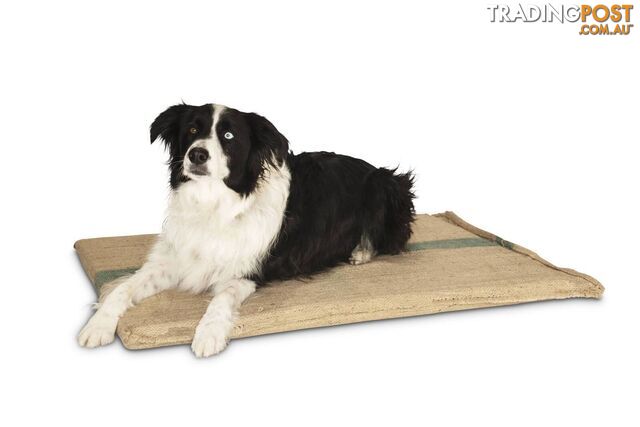 Large Hessian Pet Dog Puppy Bed Mat Pad House Kennel Cushion with FoamÂ 100 x...