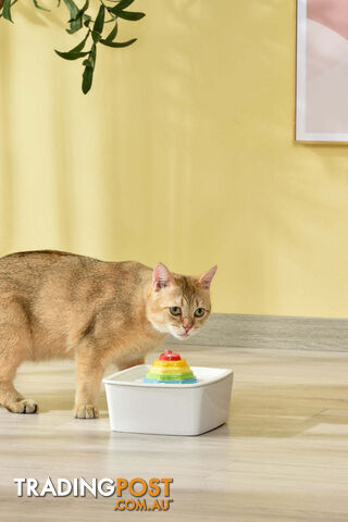 YES4PETS Ceramic Electric Pet Water Fountain Dog Cat Water Feeder Bowl Dispenser...