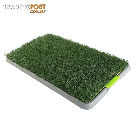 YES4PETS Indoor Dog Puppy Toilet Grass Potty Training Mat Loo Pad 68 X 43cm -...