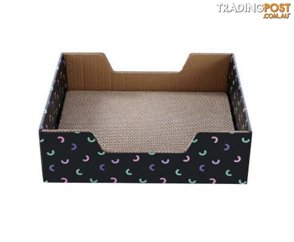 YES4PETS 2 x Kitten Cat Scratch Pad - Corrugated Cardboard - Best Scratcher Mat - V278-2-X-10850-CAT-BOARD-BOX