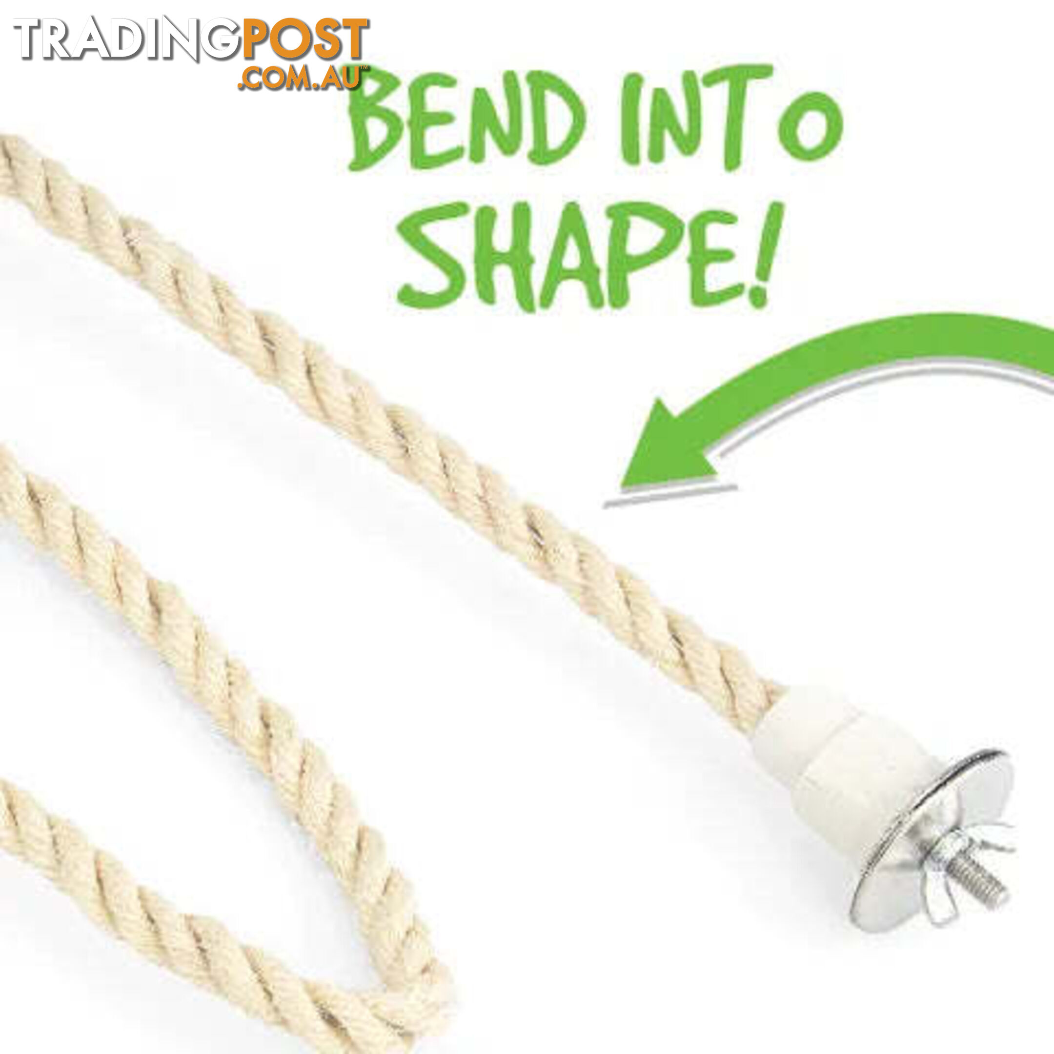 BIRD TOY ROPE - SISAL ZIG ZAG - BAINBRIDGE - BB-A8431