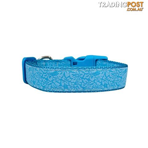Frangipani Paradise Dog Collar - Hand Made by The Bark Side - TBSFRAMED