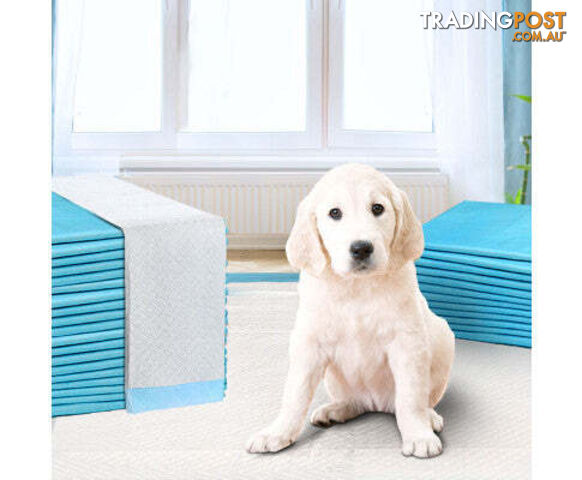Puppy Dog Pet Training Pads Cat Toilet 60 x 60cm Super Absorbent Indoor Disposable - PET-PAD-BL-400