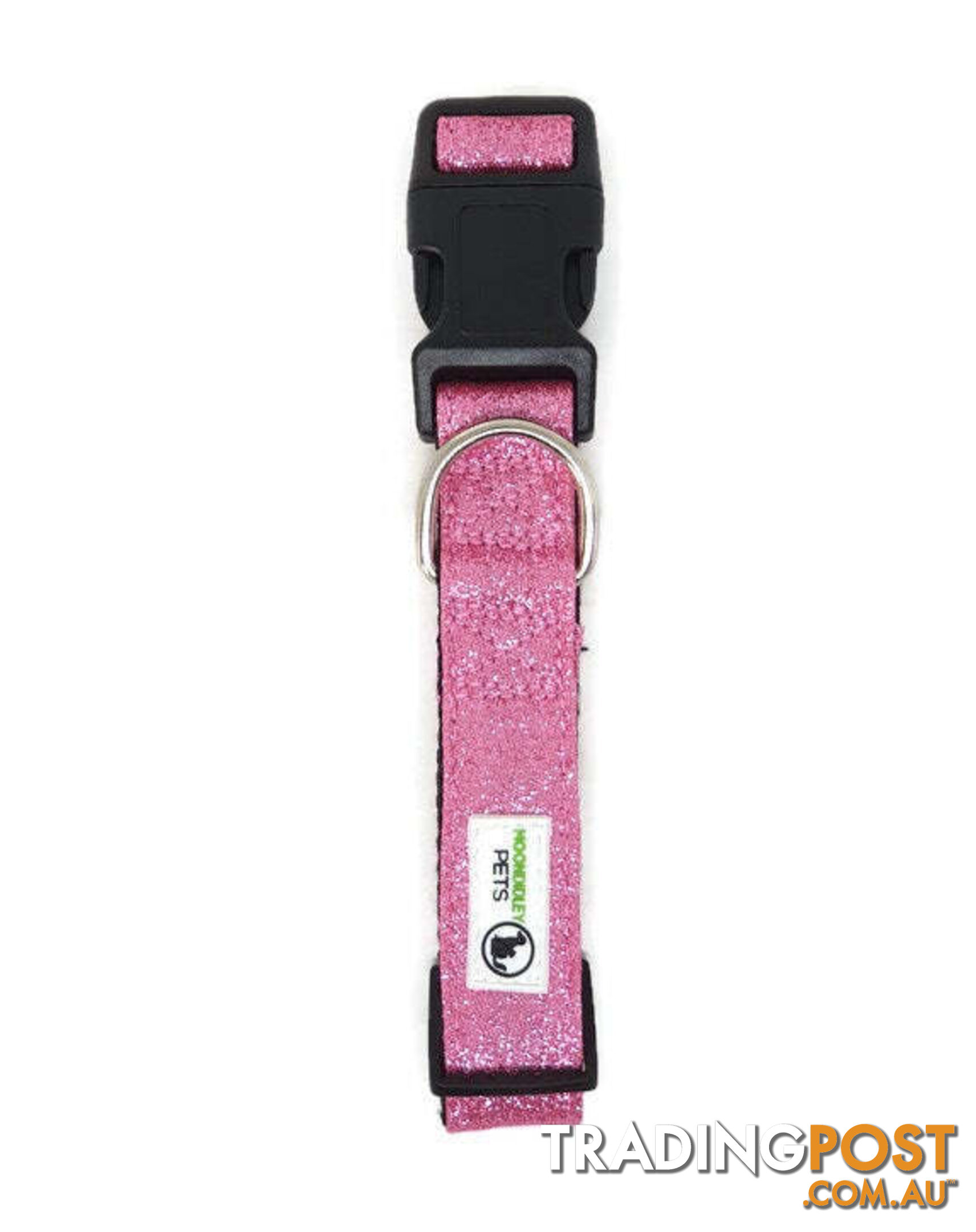 Bling Glitter Overlay Nylon Collar - Breakaway Buckle - Moondidley Pets - MDPCOLBLIXLRED