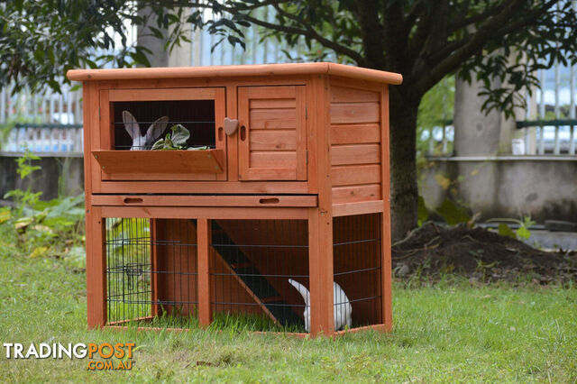 YES4PETS Double Storey Rabbit Hutch Guinea Pig Cage , Ferret cage W Pull Out...