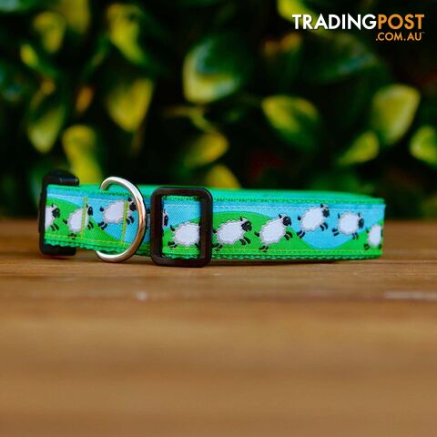 Counting Sheep Dog Collar - Hand Made by The Bark Side - TBSCOULGE - photo 3 of 5