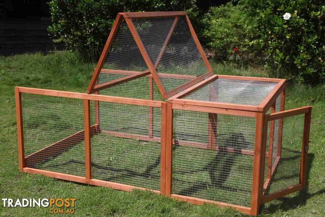 YES4PETS Large Chicken Coop Run Guinea Pig Cage Villa Extension Rabbit Hutch...