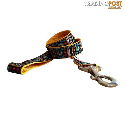 Tribal Dog Lead / Leash - Hand Made by The Bark Side - TBSLDTRIBLK251.2 - photo 3 of 8