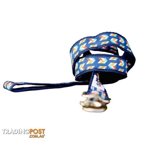 Herringbone Dog Lead / Leash - Hand Made by The Bark Side - TBSLDHERDPNK251.2