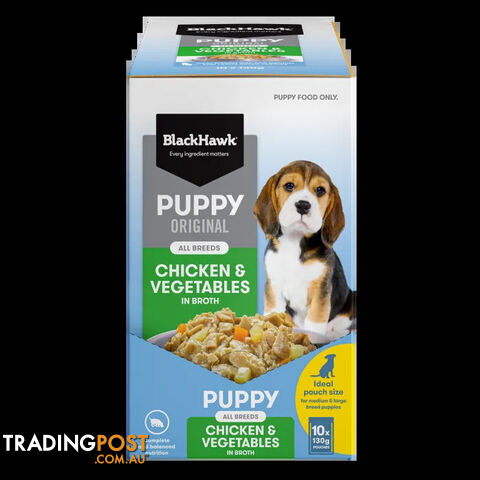 Black Hawk Original Puppy Wet Chicken & Vegetables 130g - WPSDPB0468
