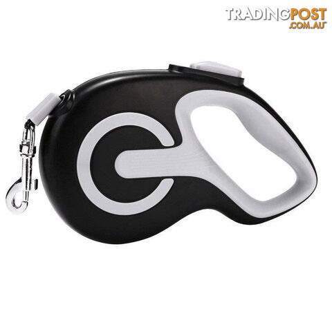 Black 5 Metre Retractable Dog Leash | Ergonomic Anti-Slip Grip | Heavy Duty...