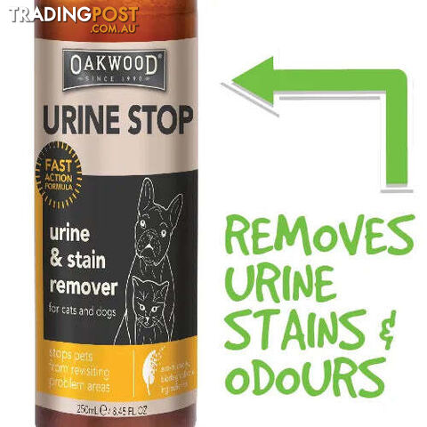 OAKWOOD PET URINE STAIN AND ODOUR REMOVER 250ML - BAINBRIDGE - BB-A7169