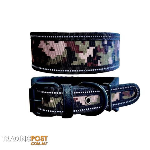 Thick Neoprene Dog Collar - Hand Made by The Bark Side - TBSNEOLGEGEOM