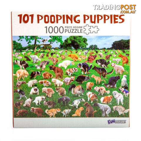 101 Pooping Puppies 1000 pc Jigsaw Puzzle - V210-2669981