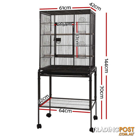 i.Pet Bird Cage 144cm Large Aviary - PET-BIRDCAGE-B030-BK - photo 2 of 5