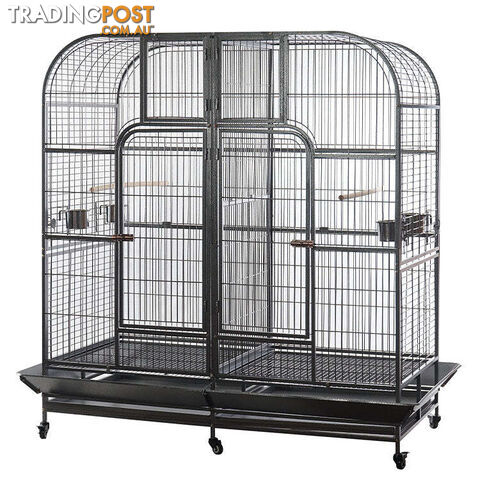 YES4PETS XXXL 185cm Bird Cage Pet Parrot Aviary Perch Castor Wheel Removable...