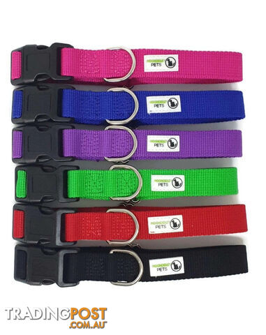 100% Pure Bamboo Fibre Dog Collar Plastic Buckle - Moondidley Pets - MDPCOLBAMMPUR