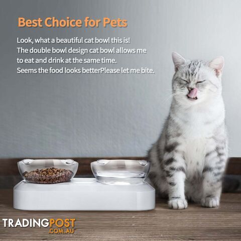 YES4PETS Pet Bowl Water Bowls Portable Anti Slip Skid Feeder Dog Rabbit Cat -...
