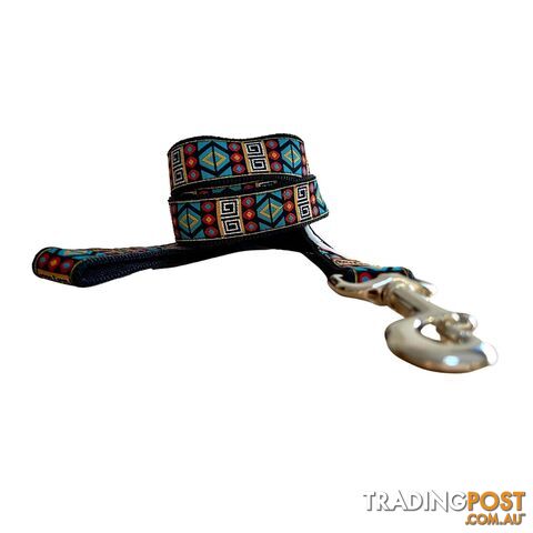 Tribal Dog Lead / Leash - Hand Made by The Bark Side - TBSLDTRIBLU251.8
