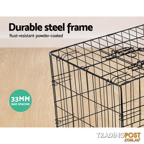 i.Pet 24" Dog Cage Crate Kennel 3 Doors - PET-DOGCAGE-24 - photo 3 of 11