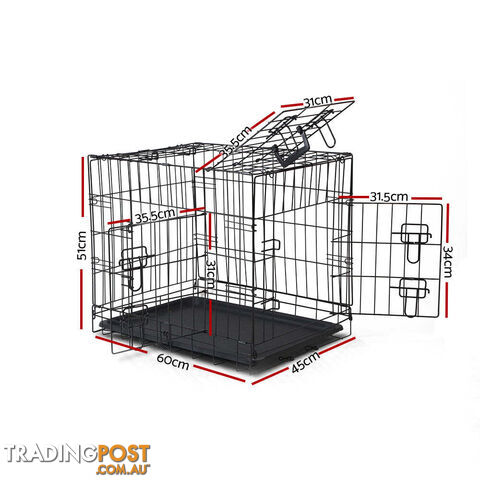 i.Pet 24" Dog Cage Crate Kennel 3 Doors - PET-DOGCAGE-24 - photo 2 of 11