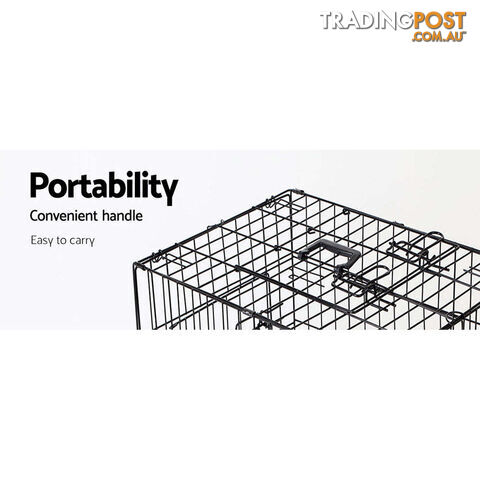 i.Pet 24" Dog Cage Crate Kennel 3 Doors - PET-DOGCAGE-24 - photo 4 of 11