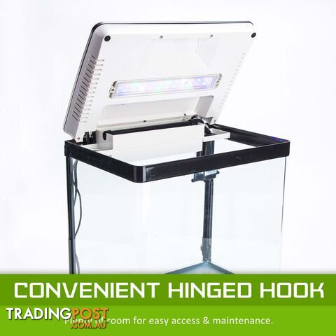 Aquarium Curved Glass RGB LED Fish Tank Set Filter Pump 52L - V274-AQ-FT52L-BK - photo 5 of 11