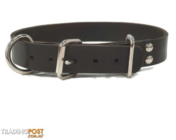 Local Hand Made Cow Leather Dog Collar - LLTC-LEATHCOL-L