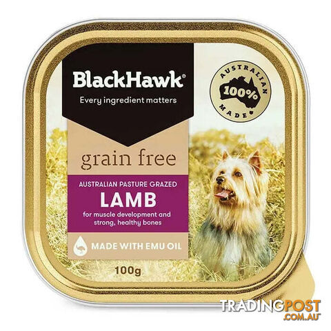 BLACK HAWK GRAIN FREE LAMB 100G - WPS-DPB0440
