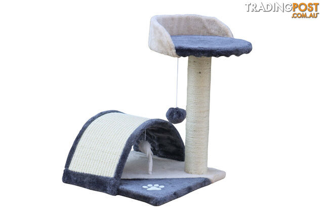 YES4PETS 50 cm Cat Scratching Post Tree Scratching Pole Climbing Post-Grey -...