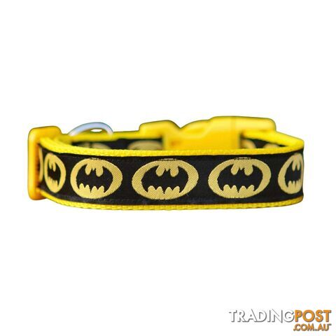 Batman Dog Collar - Hand Made by The Bark Side - TBSBATXS