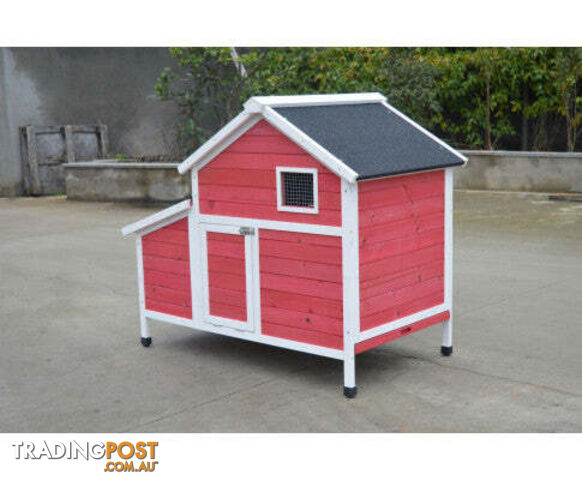 YES4PETS Chicken Coop or Rabbit Hutch - V278-CC337-RED