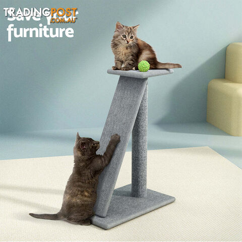 i.Pet Cat Tree 82cm Scratching Post Tower Scratcher Condo Trees Climb House - PET-CAT-CP002-GR