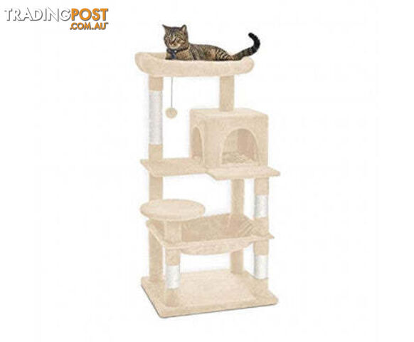 Floofi 118cm Plush Cat Condo Cat Tree - V227-3331641023062