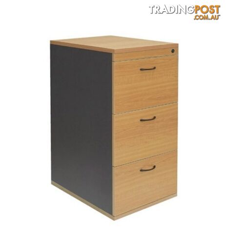 3 Drawer lockable filing cabinet