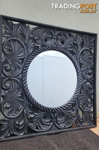 Carved Wooden Framed Mirror in excellent condition