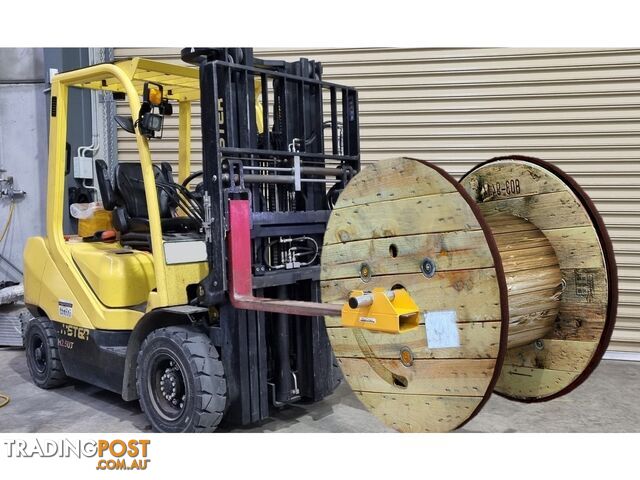 Forklift Attachment to lift Cable Reels & Drums