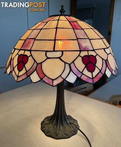 Leadlight Table Lamp, Handcrafted