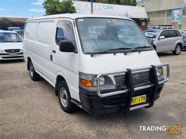 2002 TOYOTA HIACE  RZH113R 4D LONG VAN