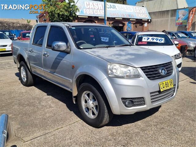 2012 GREATWALL V200 (4X4) K2 DUAL CAB UTILITY