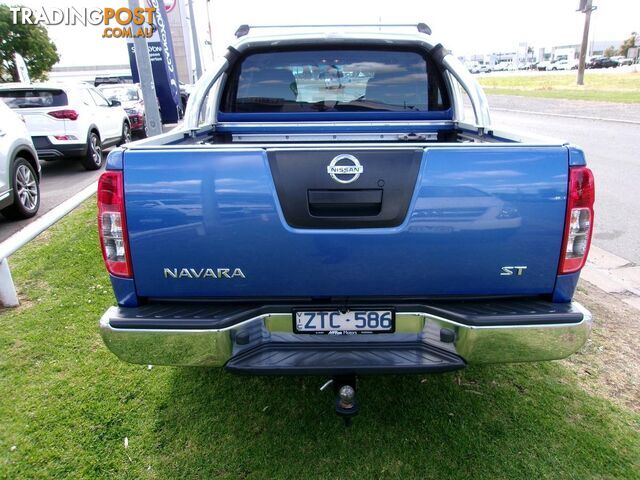 2013 NISSAN NAVARA ST D40 SERIES 6 DUAL CAB UTILITY