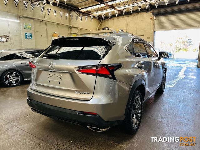 2015 Lexus NX NX200t F Sport AGZ15R Wagon