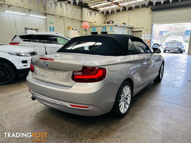 2015 BMW 2 Series 220i Luxury Line F23 Convertible