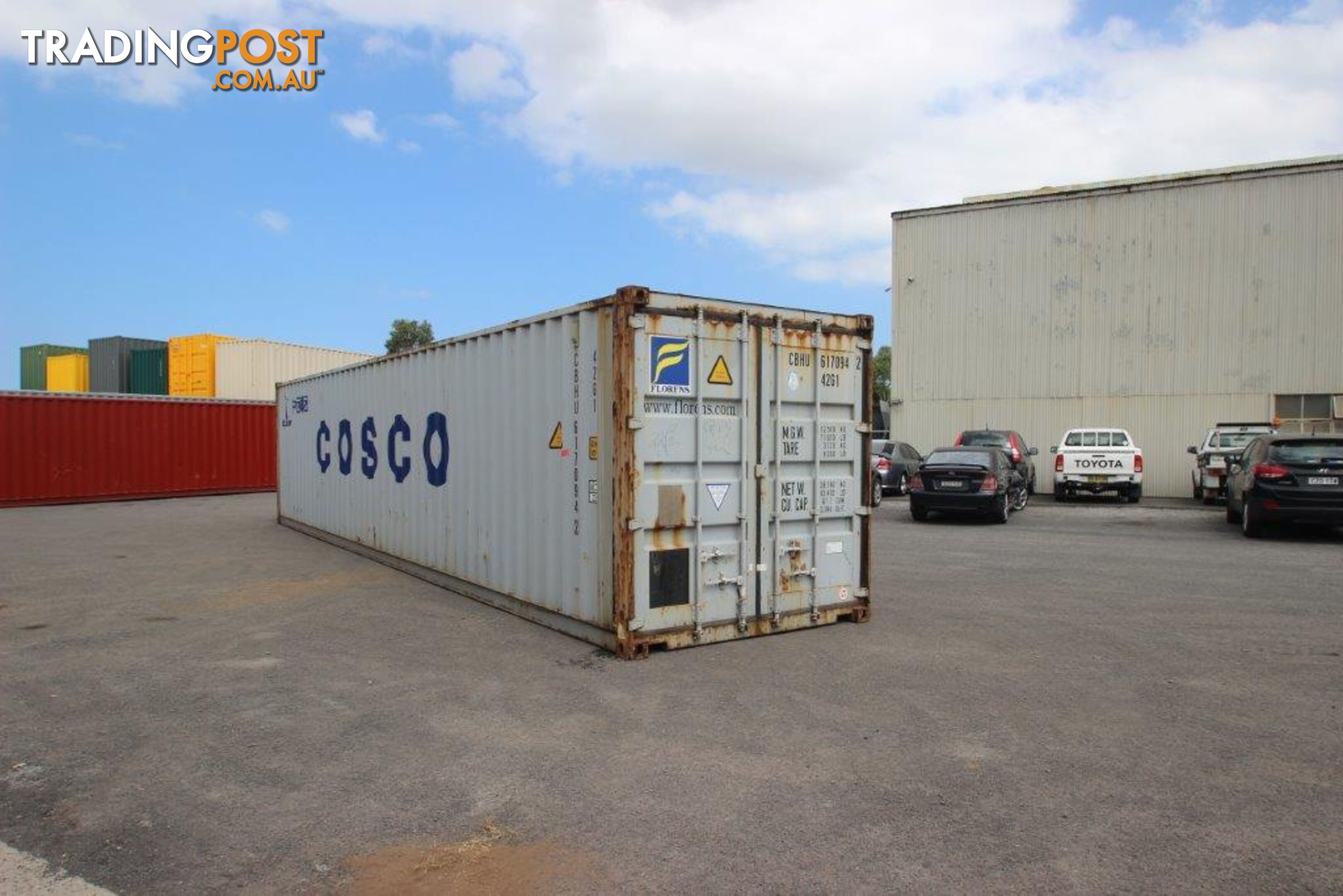 Used 40ft Shipping Containers Whyalla - From $3950 + GST