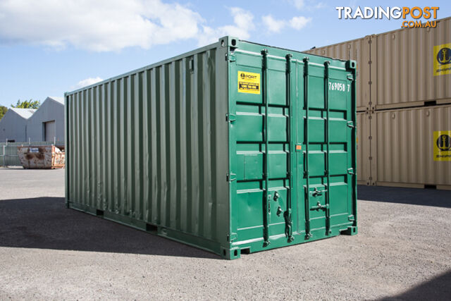 Refurbished Painted 20ft Shipping Containers Seaham - From $4350 + GST