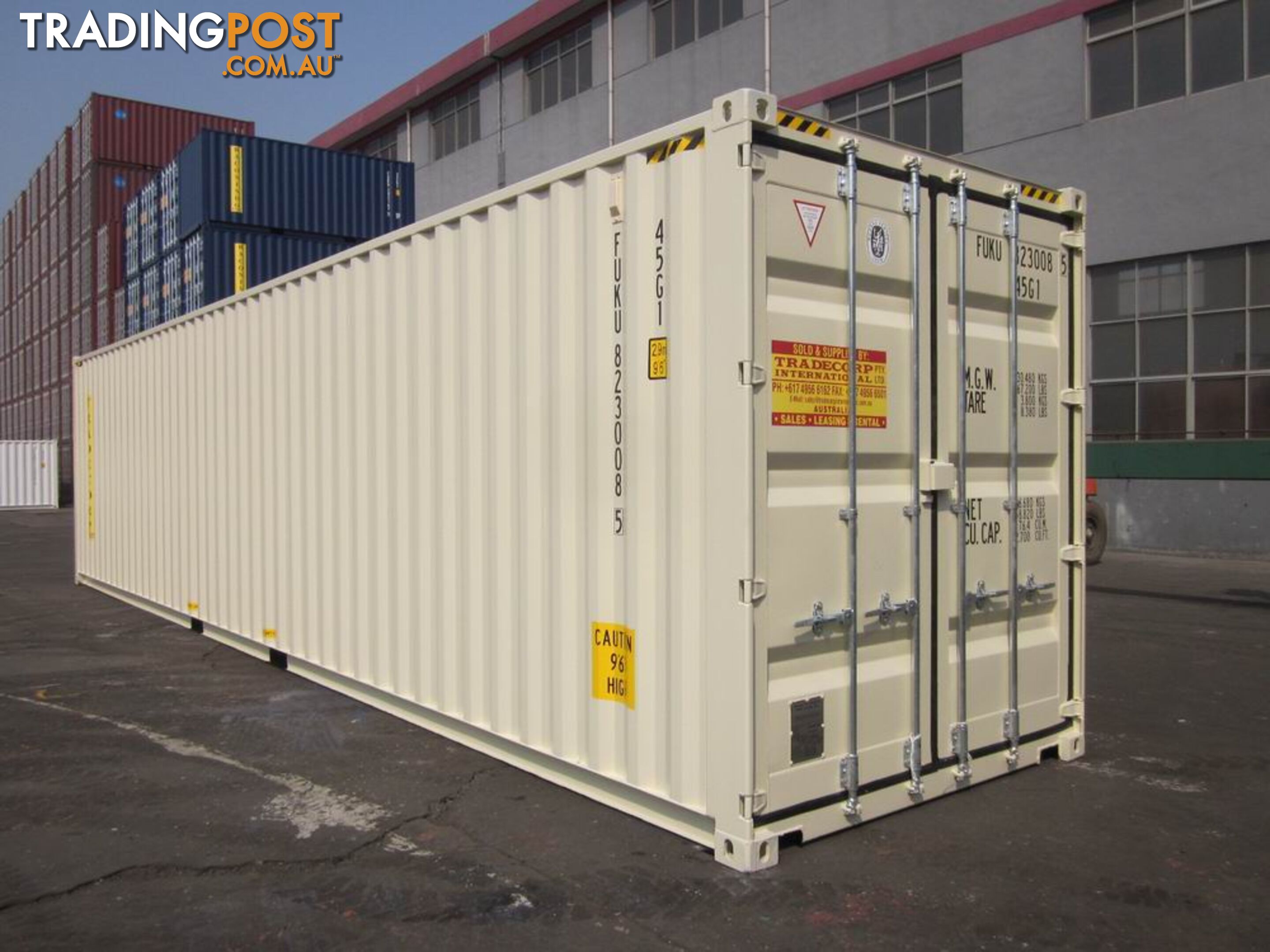 New 40ft High Cube Shipping Containers Busselton - From $8500 + GST